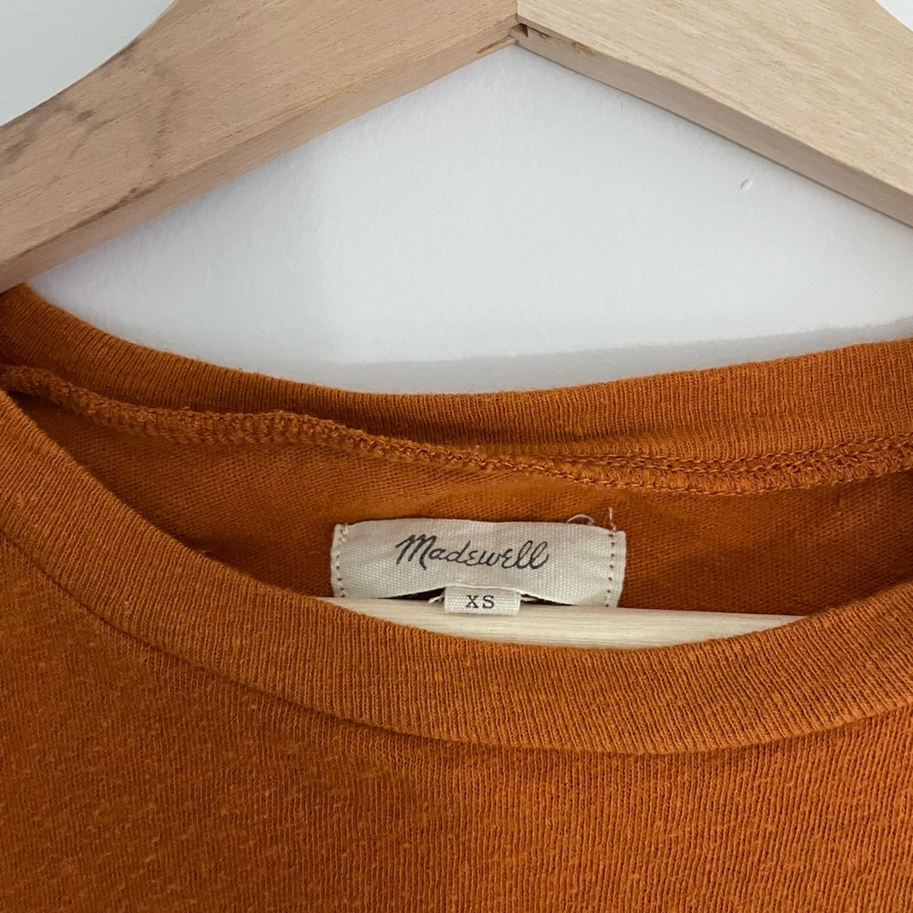 Madewell warm orange tee